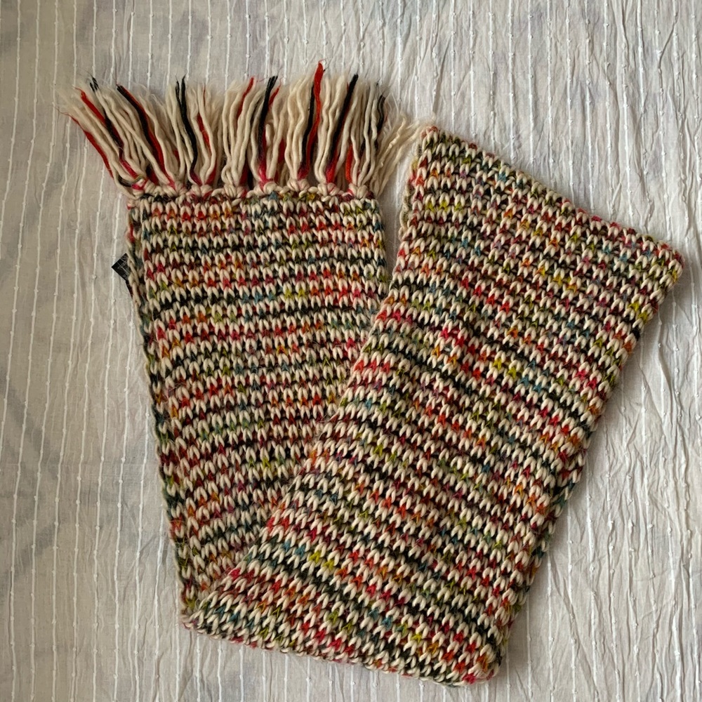 Multi coloured knit scarf (Forever 21)
